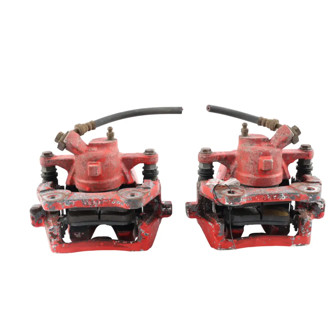 Brake Caliper Housing Set Rear Left Right N/O/S Red to Range Rover Sport L320 with Part number LR015586 Range Rover Sport L320 Brake Caliper Housing Set Rear Left Right N/O/S Red - SKU LR015586-1 - Part number LR015586
