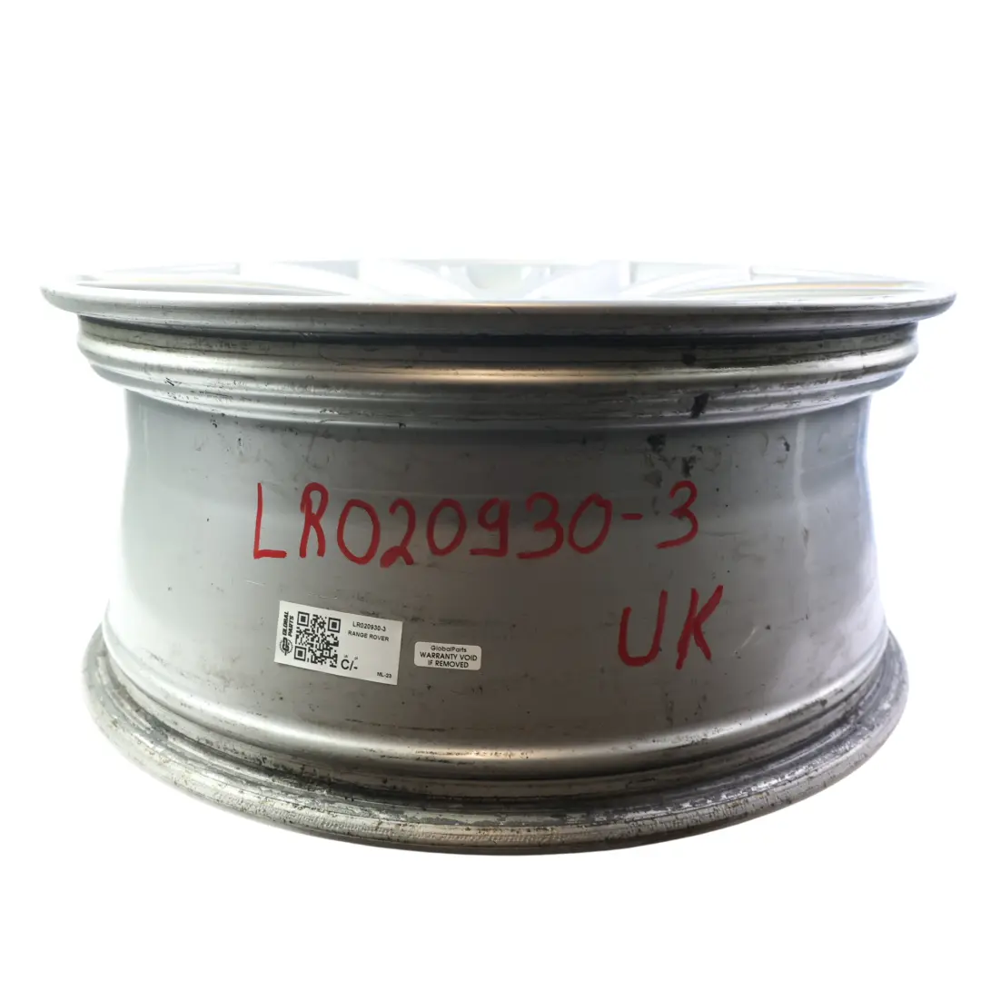 Range Rover L322 Silver Wheel Alloy Rim 20" 8.5J ET:58 BH4M-1007-BA - SKU LR020930-3 - Part number LR020930