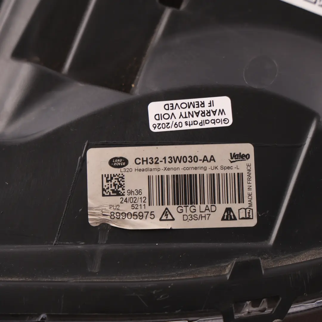 Range Rover Sport L320 Headlight Headlamp Light Lamp Left N/S CH32-13W030-AA - SKU LR030758 - Part number LR030758