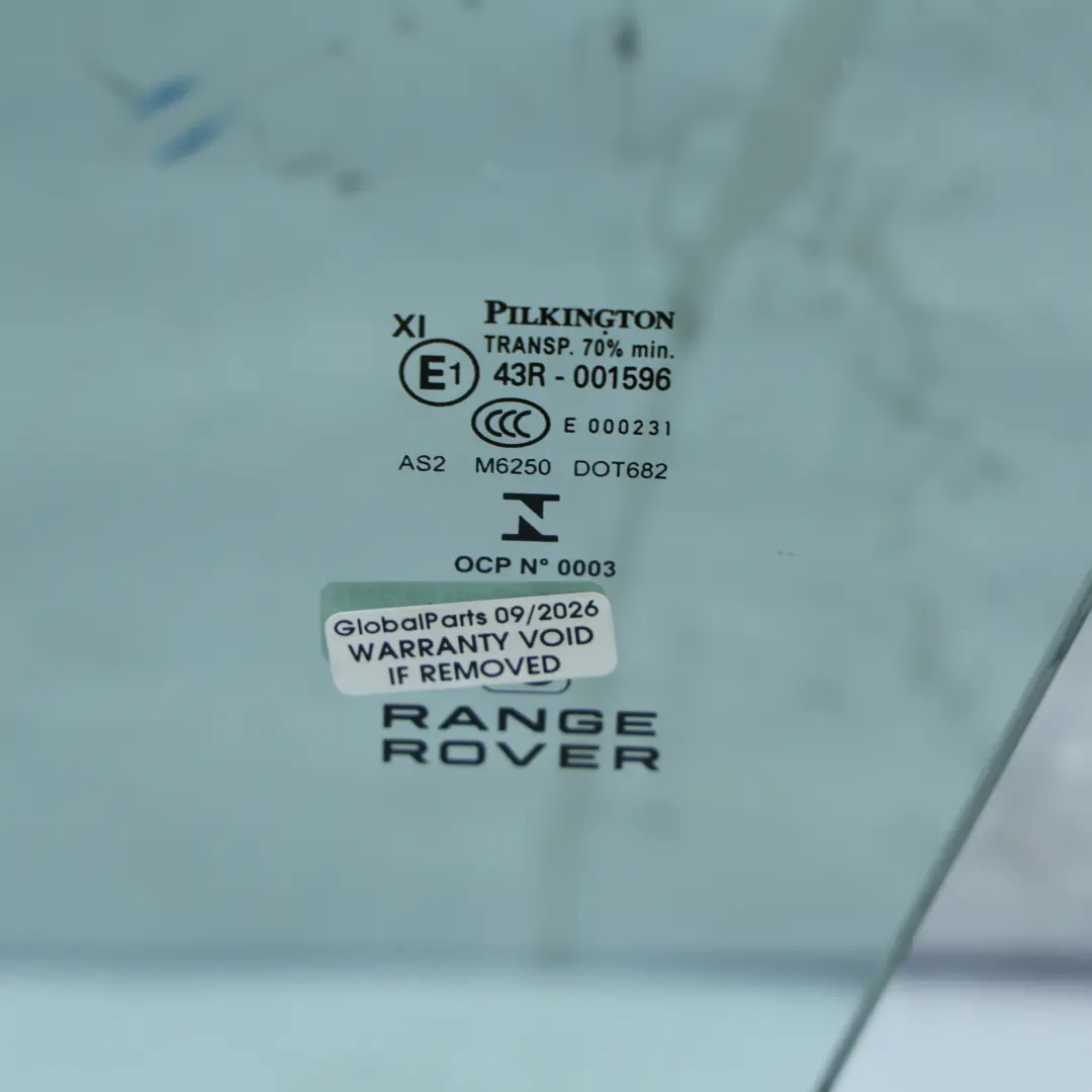 Range Rover Sport L494 Front Door Window Glass AS2 Left N/S AS2 DK62-21411-AC - SKU LR043947 - Part number LR043947