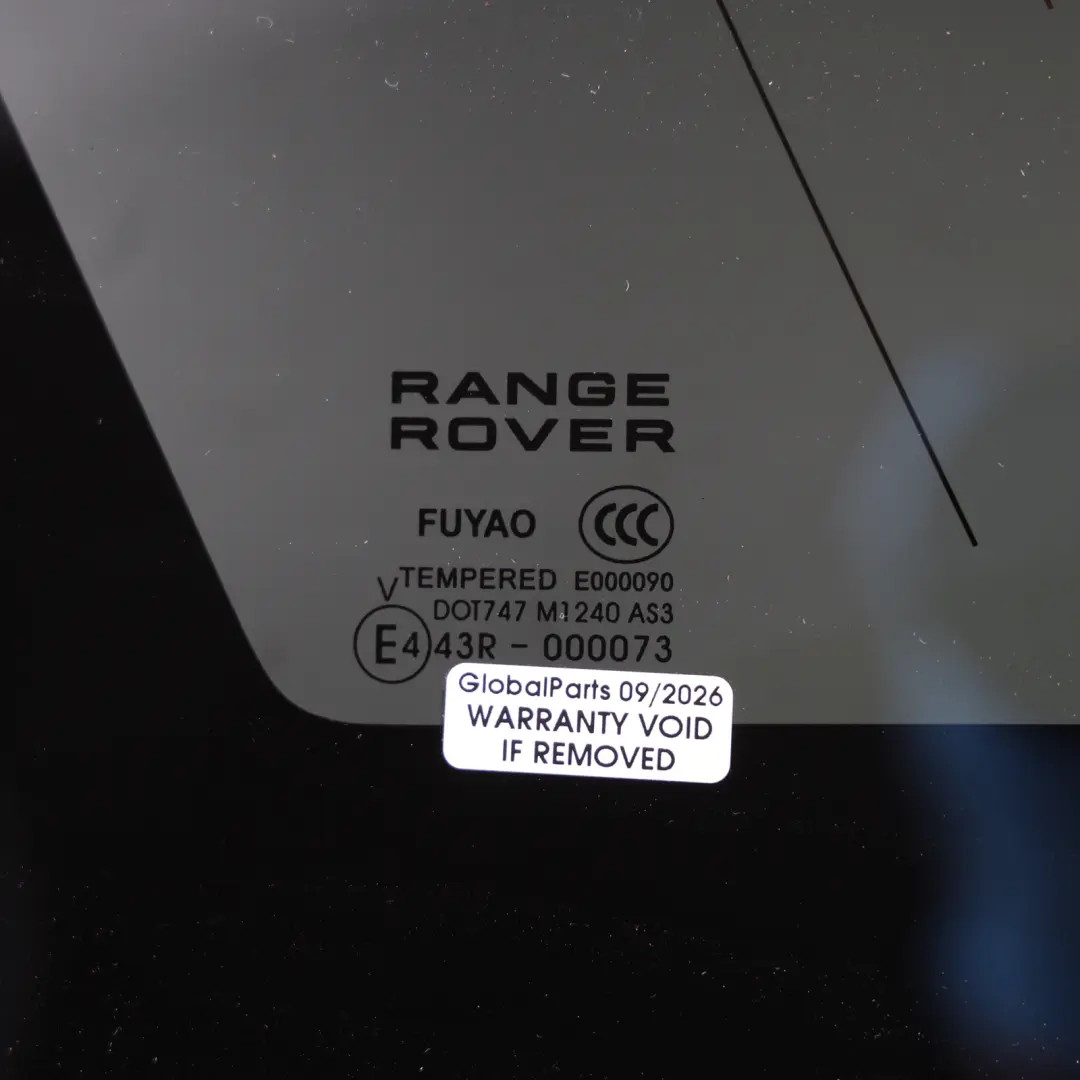 Range Rover Sport L494 Rear Quarter Glass Tinted AS3 Left N/S DK62-29601-DC - SKU LR044118-2 - Part number LR044118