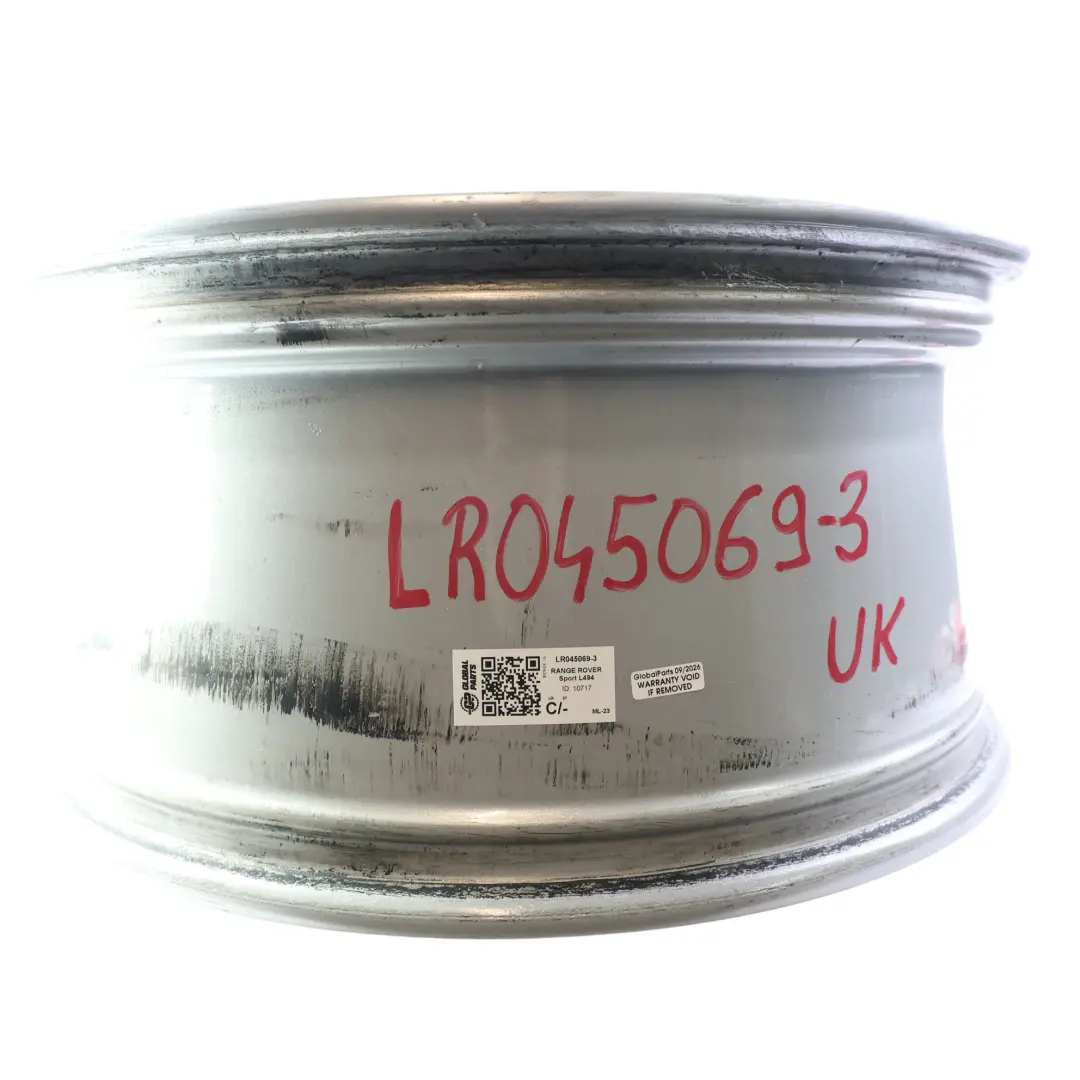Rim Alloy Silver 21" 9,5J ET:49 DK62-1007-FA to Range Rover Sport L494 Wheel with Part number LR045069 Range Rover Sport L494 Wheel Rim Alloy Silver 21" 9,5J ET:49 DK62-1007-FA - SKU LR045069-3 - Part number LR045069