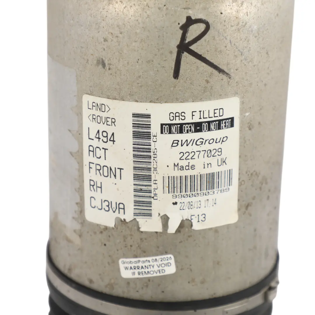 Front Air Suspension Shock Right O/S DPLA-3C285-CE to Range Rover Sport L494 with Part number LR052785 Range Rover Sport L494 Front Air Suspension Shock Right O/S DPLA-3C285-CE - SKU LR052785 - Part number LR052785