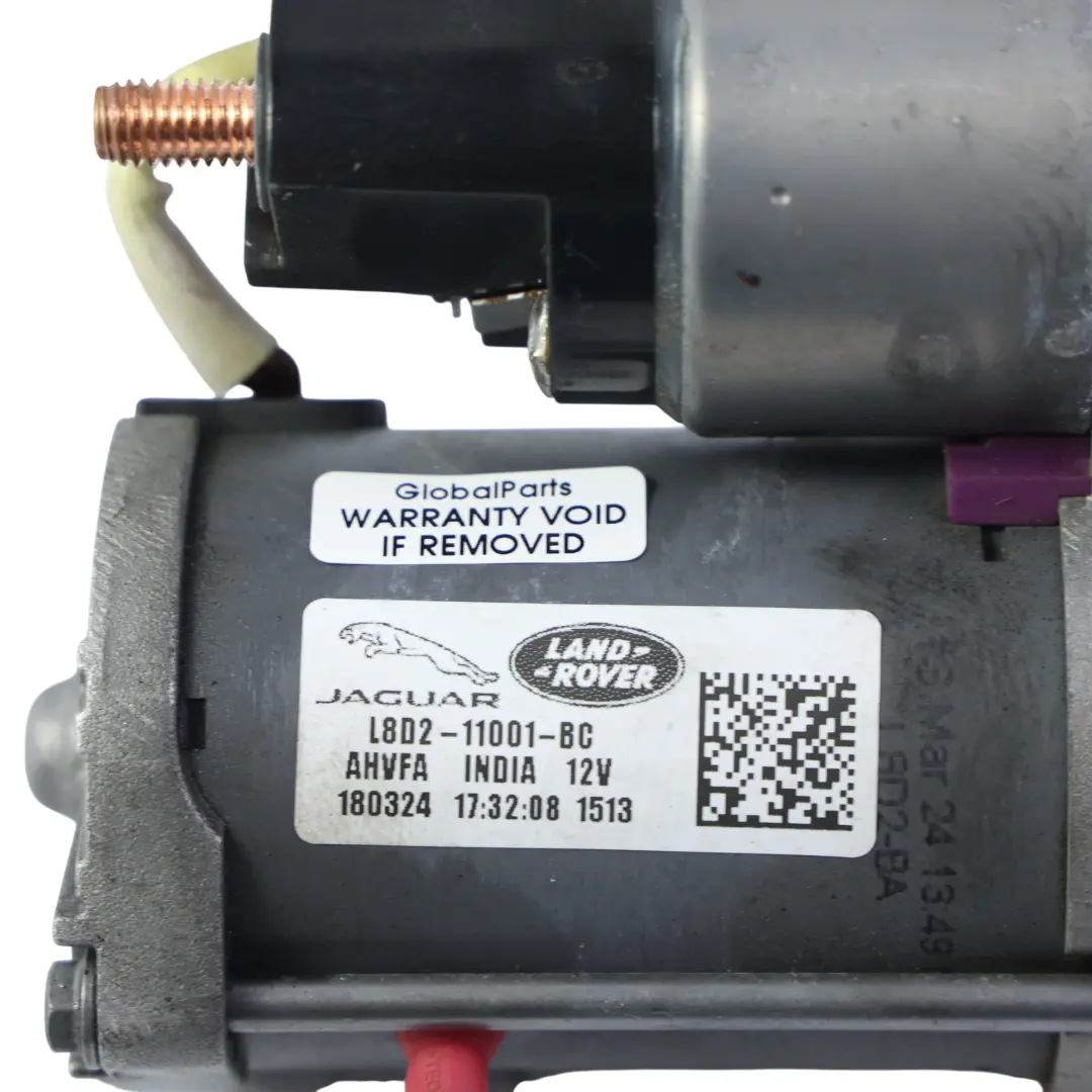 Starter Motor Unit L8D2-11001-BC to Land Rover Discovery Sport L550 Engine with Part number LR135168 Land Rover Discovery Sport L550 Engine Starter Motor Unit L8D2-11001-BC - SKU LR135168 - Part number LR135168