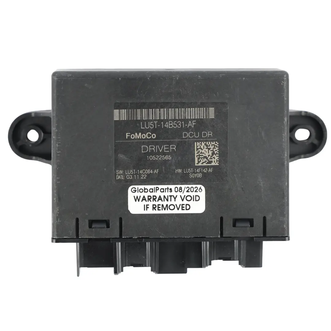 Ford Puma St Cf7 Modulo Unità Controllo Porta Anteriore Sinistra - SKU LU5T-14B531-AF - Numero di parte LU5T-14B531-AF