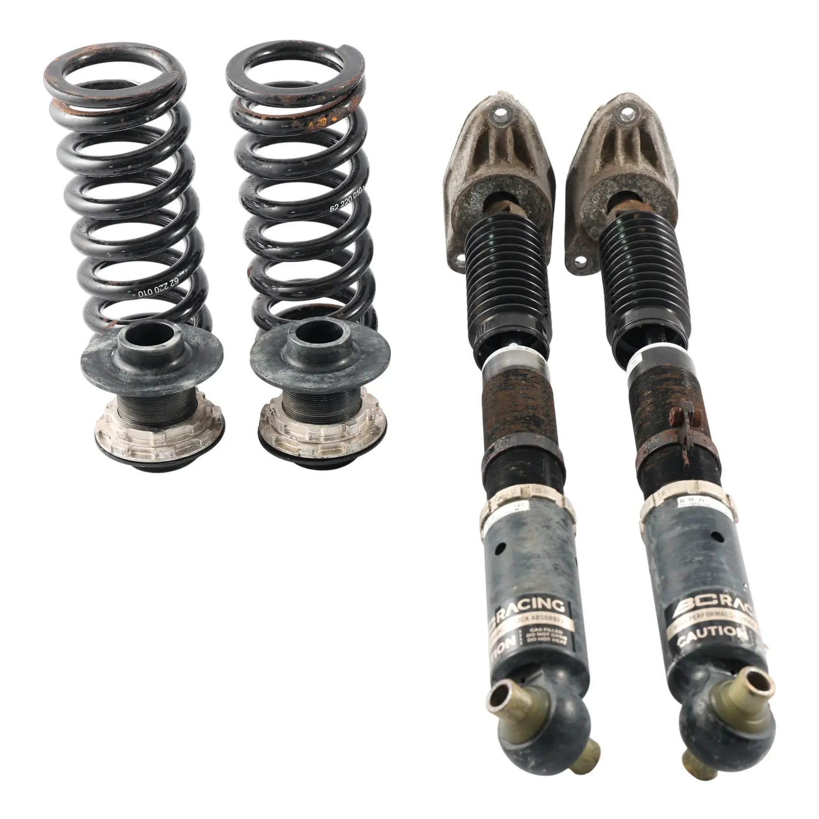 BMW F20 LCI M140i B58 Rear Coilovers Spring BC Racing 5-Bolt Set