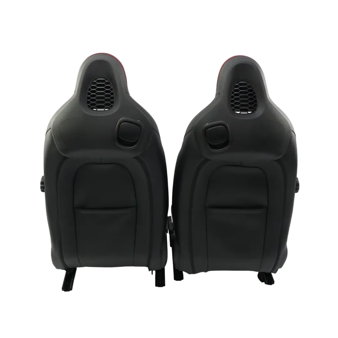 Mini F56 John Cooper Works Heated Sport Seats Dinamica Leather Black Red GSE1 - SKU MINI-F56-JCW-SEATS-SET-DINAMICA-RED-GSE1-1 - Part number 7559947