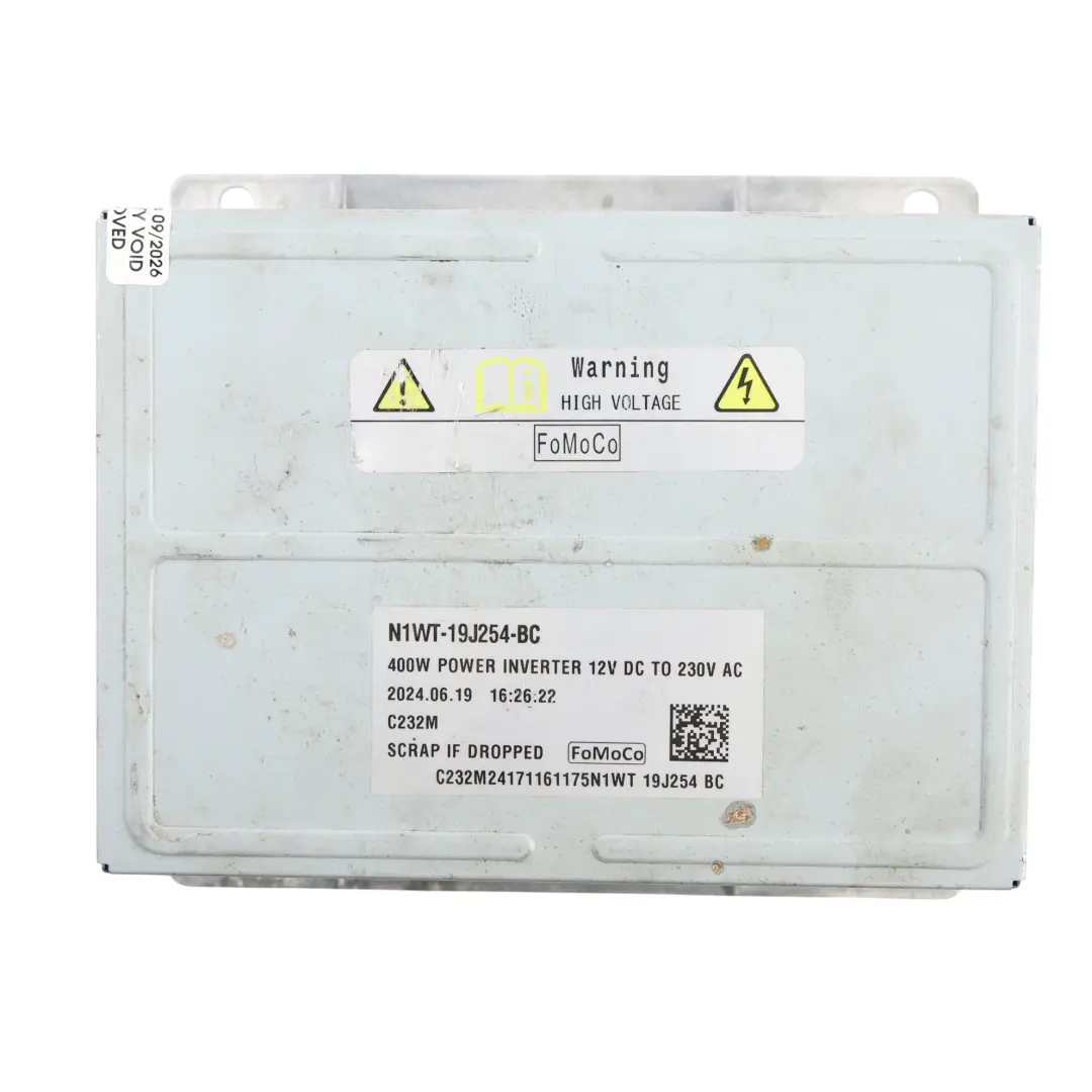 Volkswagen Amarok Nf Power Inverter 400W 12V DC To 230V AC - SKU N1WT-19J254-BC - Part number N1WT-19J254-BC