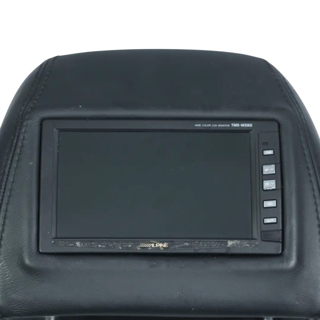 Porsche Cayenne 9PA Zagłówek Ekran Przód Lewy Prawy Czarna Skóra - SKU PORSCHE-CAYENNE-HEADREST-LEFT-RIGHT-LEATHER - Numer Części PORSCHE-CAYENNE-HEADREST-LEFT-RIGHT-LEATHER