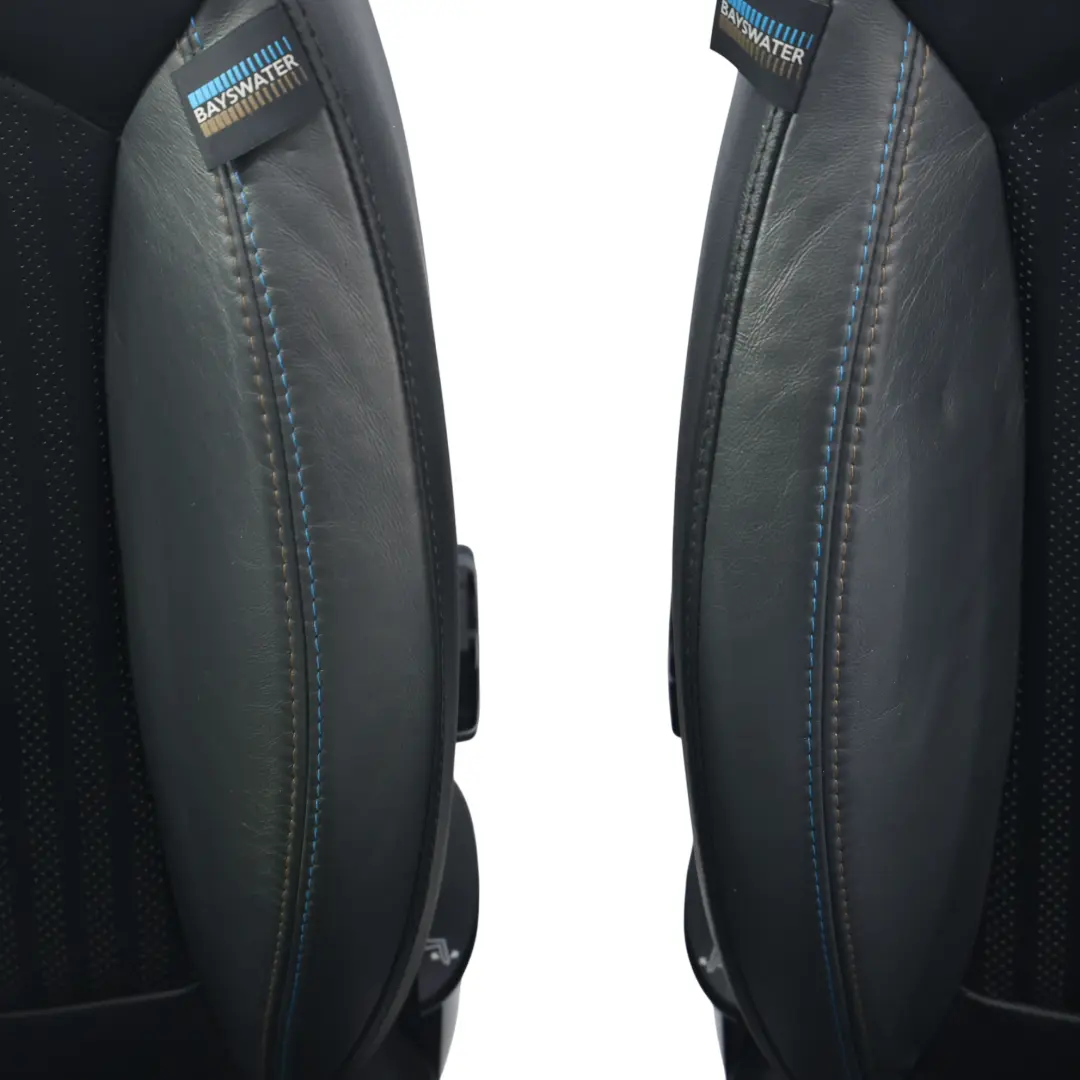 Mini Cooper R56 Front Sports Seats Half Leather Sofa Set Kit Carbon Black - SKU R56-LCI-SEATS-SPORT-LEATHER-SET-T8N2 - Part number R56-LCI-SEATS-SPORT-LEATHER-SET-T8N2