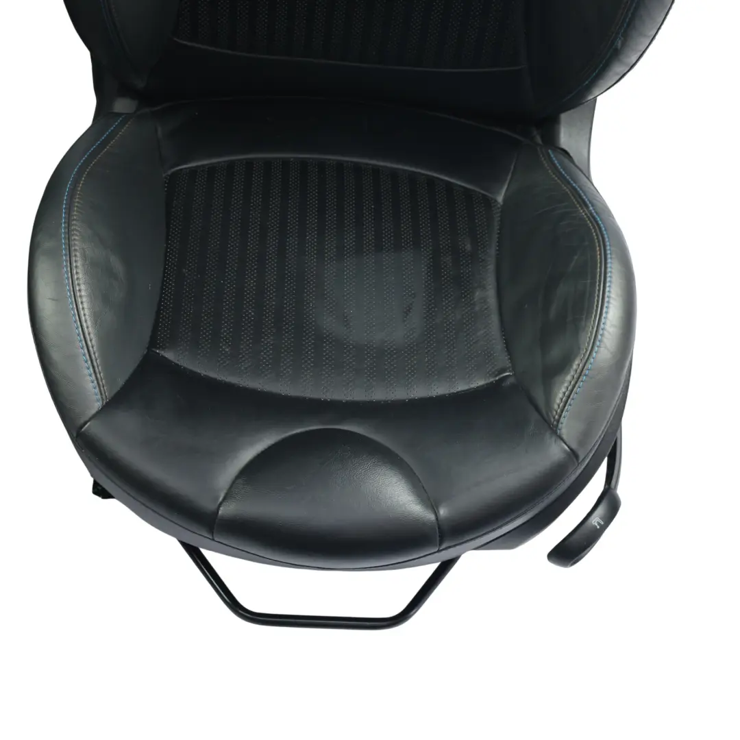 Mini Cooper R56 Front Sports Seats Half Leather Sofa Set Kit Carbon Black - SKU R56-LCI-SEATS-SPORT-LEATHER-SET-T8N2 - Part number R56-LCI-SEATS-SPORT-LEATHER-SET-T8N2