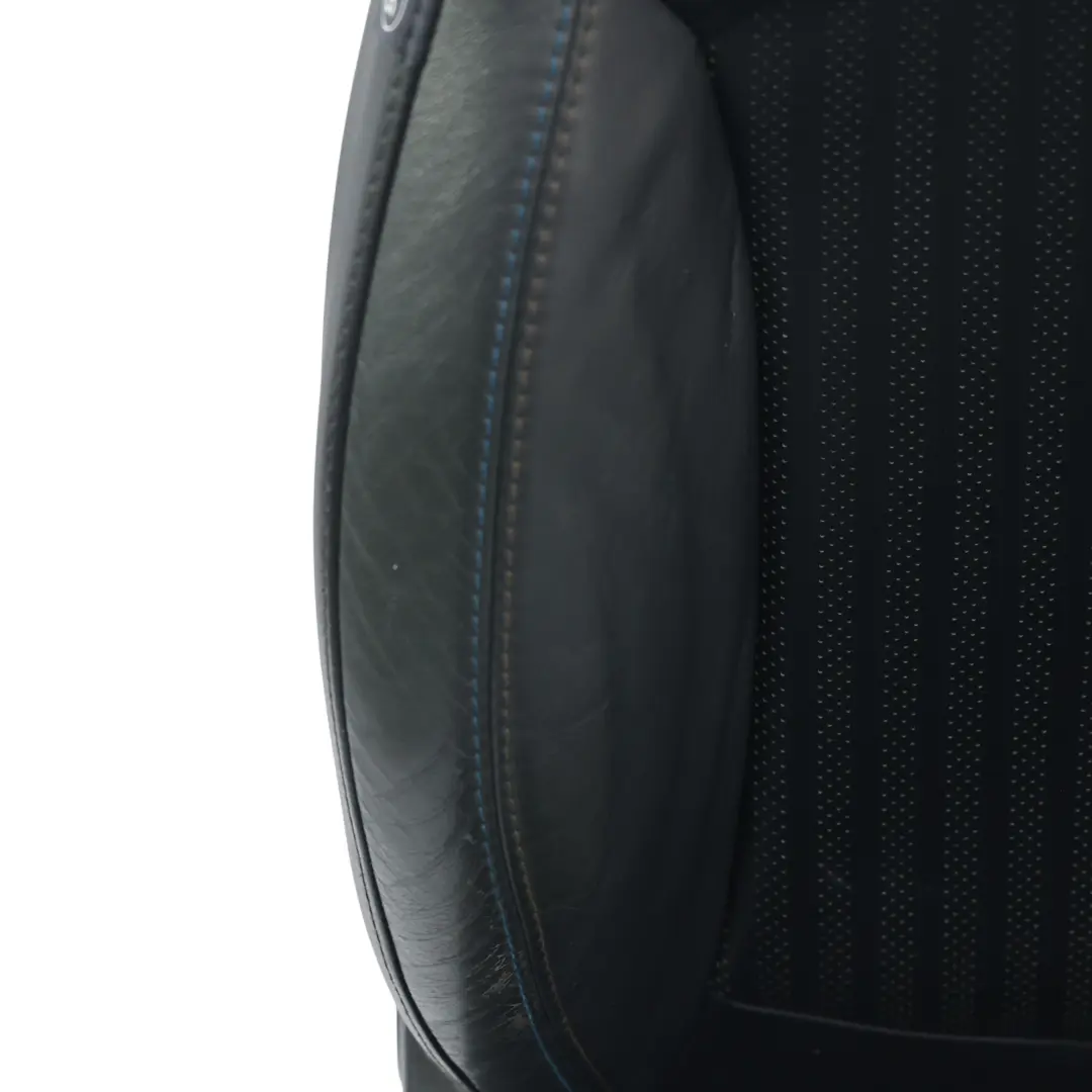 Mini Cooper R56 Front Sports Seats Half Leather Sofa Set Kit Carbon Black - SKU R56-LCI-SEATS-SPORT-LEATHER-SET-T8N2 - Part number R56-LCI-SEATS-SPORT-LEATHER-SET-T8N2
