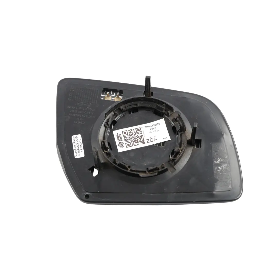 Ford Ranger Mk6 Wing Mirror Glass Insert Left N/S 6M2T-2C418-BE - SKU RHD-1733778 - Part number 1733778
