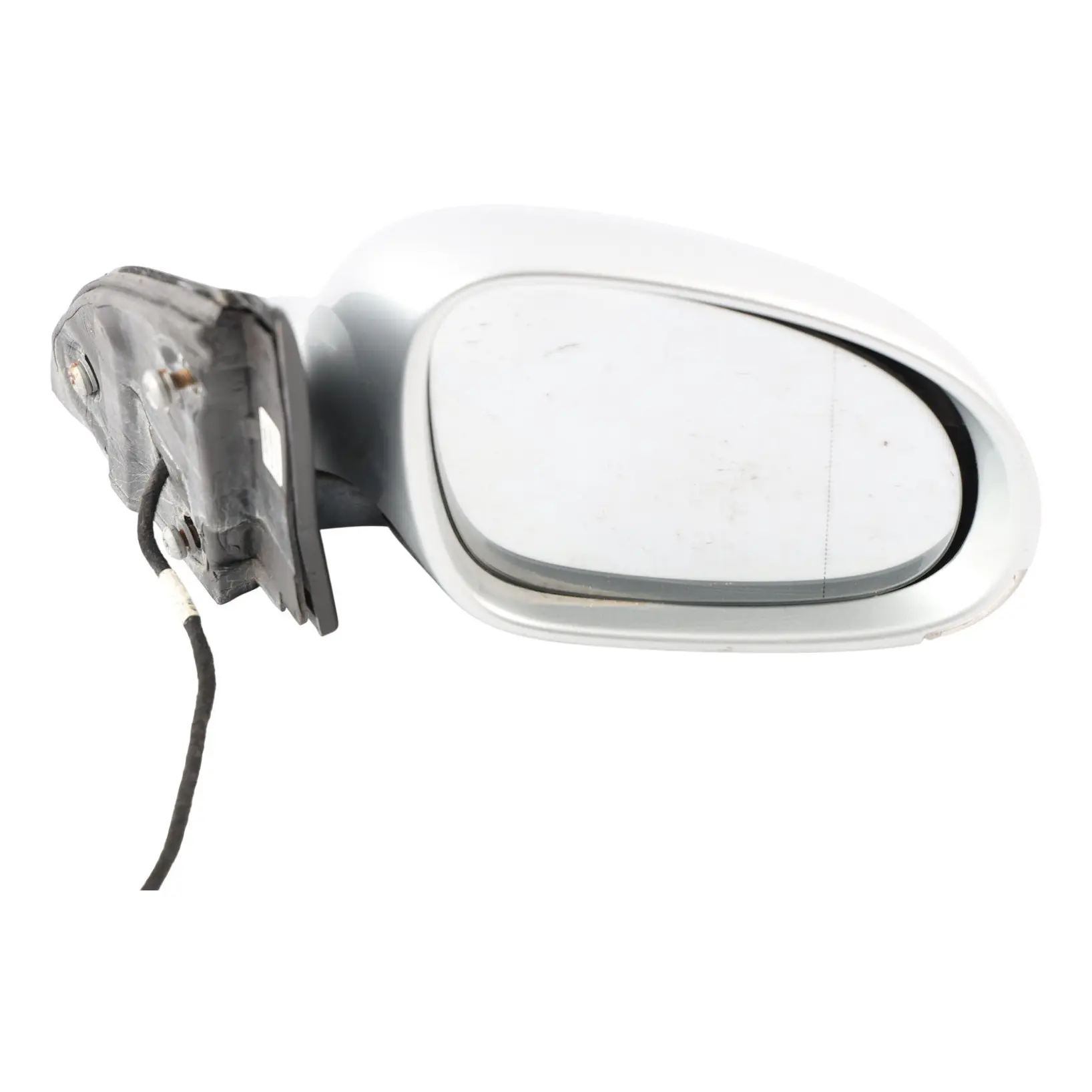 VW Golf Mk6 Estate Side View Wing Mirror Right O/S Electric Heated Silver - A7W