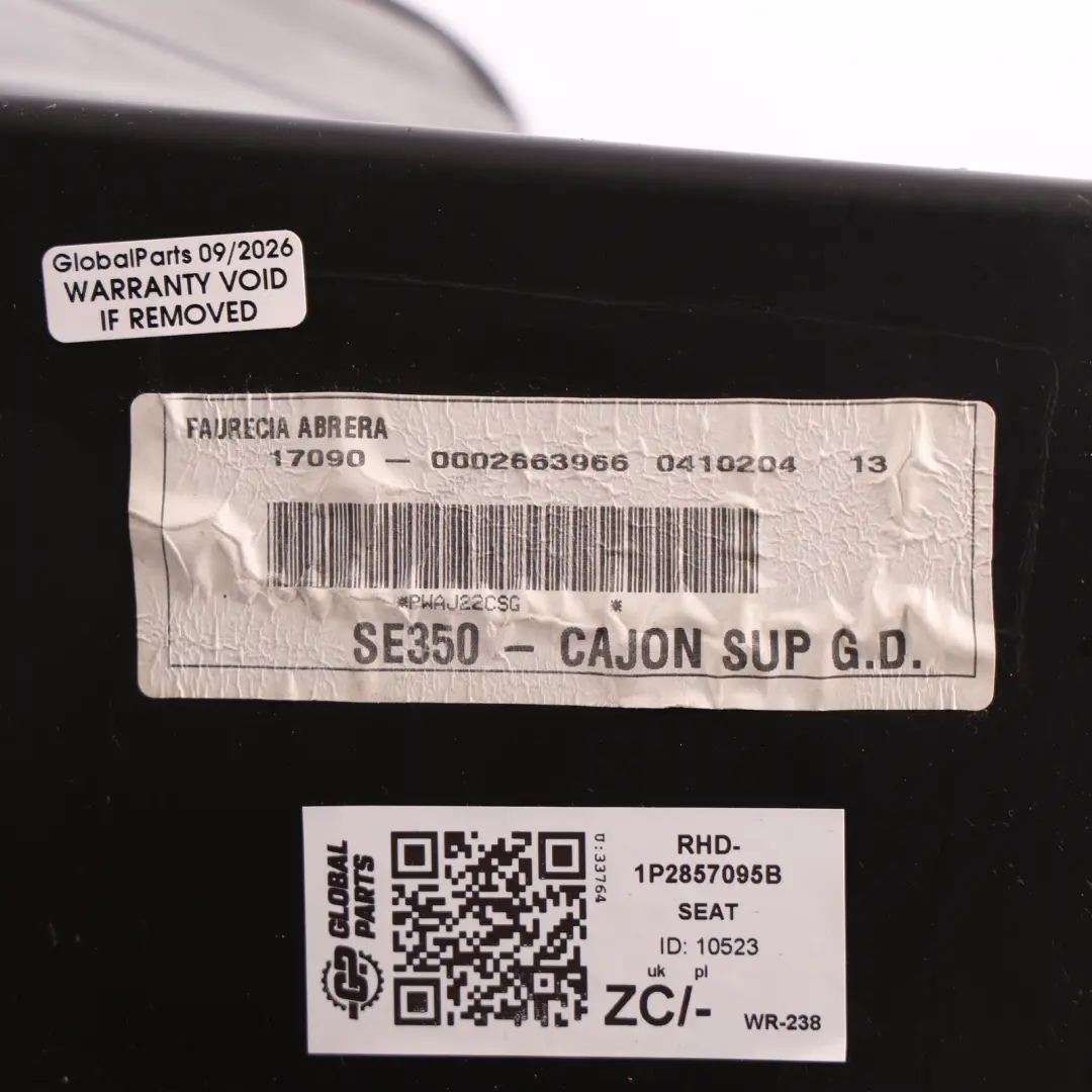 Seat Leon Mk2 1P Front Dashboard Glove Box Storage Compartment - SKU RHD-1P2857095B - Part number 1P2857095B