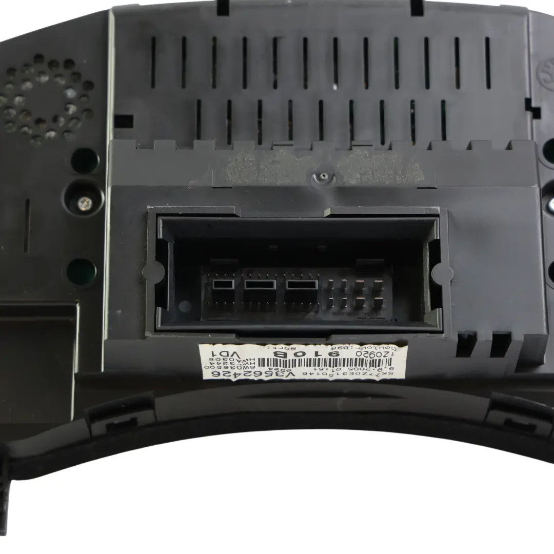 1Z Speedometer Instrument Cluster Petrol Manual to Skoda Octavia with Part number 1Z0920912B Skoda Octavia 1Z Speedometer Instrument Cluster Petrol Manual - SKU RHD-1Z0920910B - Part number 1Z0920912B