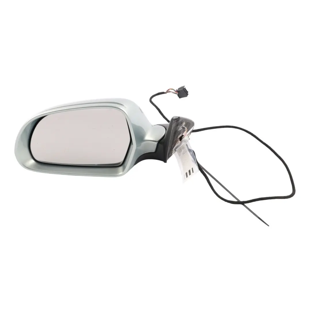 Skoda Octavia Mk2 RS Door Wing Mirror Electric Heated Left N/S Arctic Green - 8B - SKU RHD-1Z2857507M-ARG - Part number 1Z2857507M
