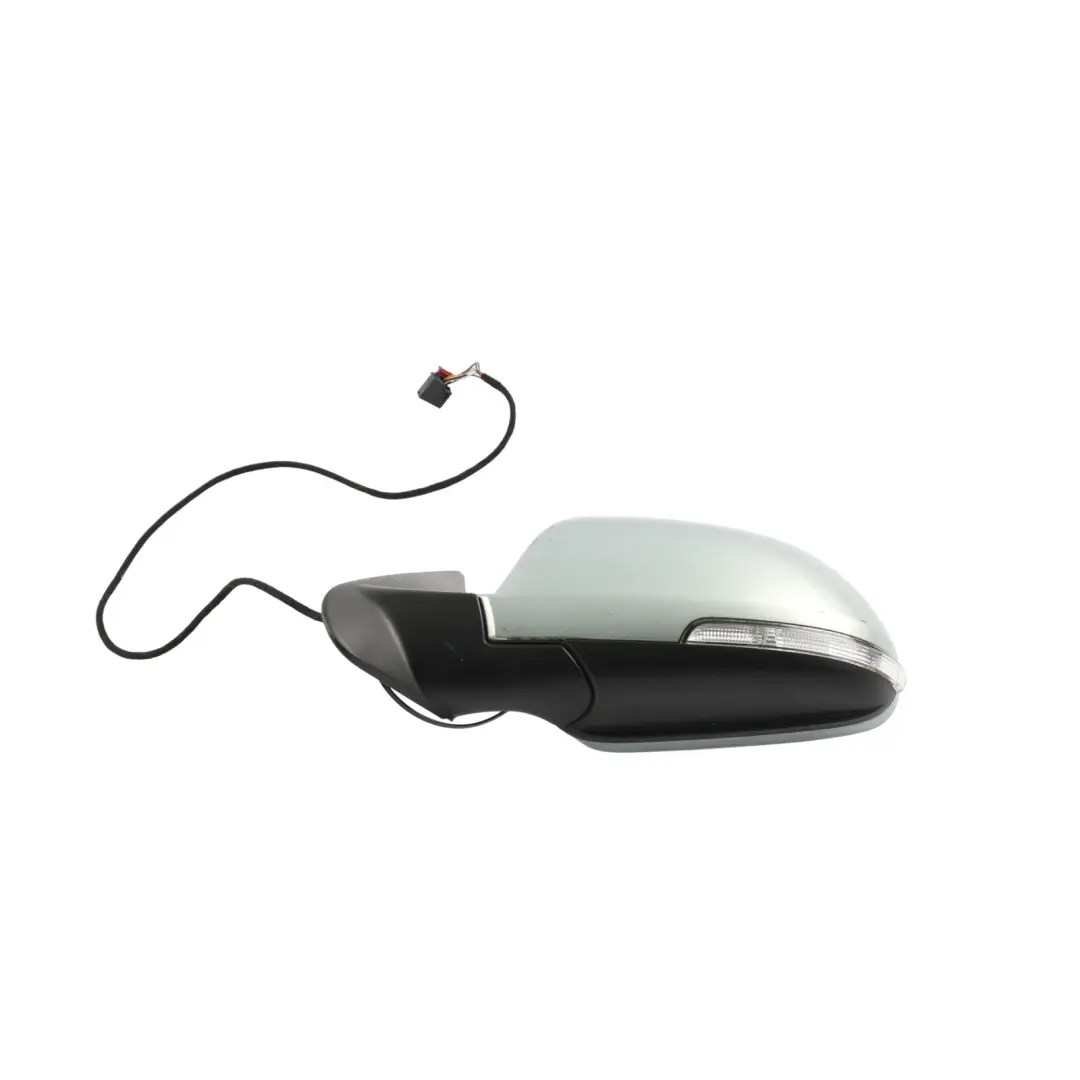 Skoda Octavia Mk2 RS Door Wing Mirror Electric Heated Left N/S Arctic Green - 8B - SKU RHD-1Z2857507M-ARG - Part number 1Z2857507M