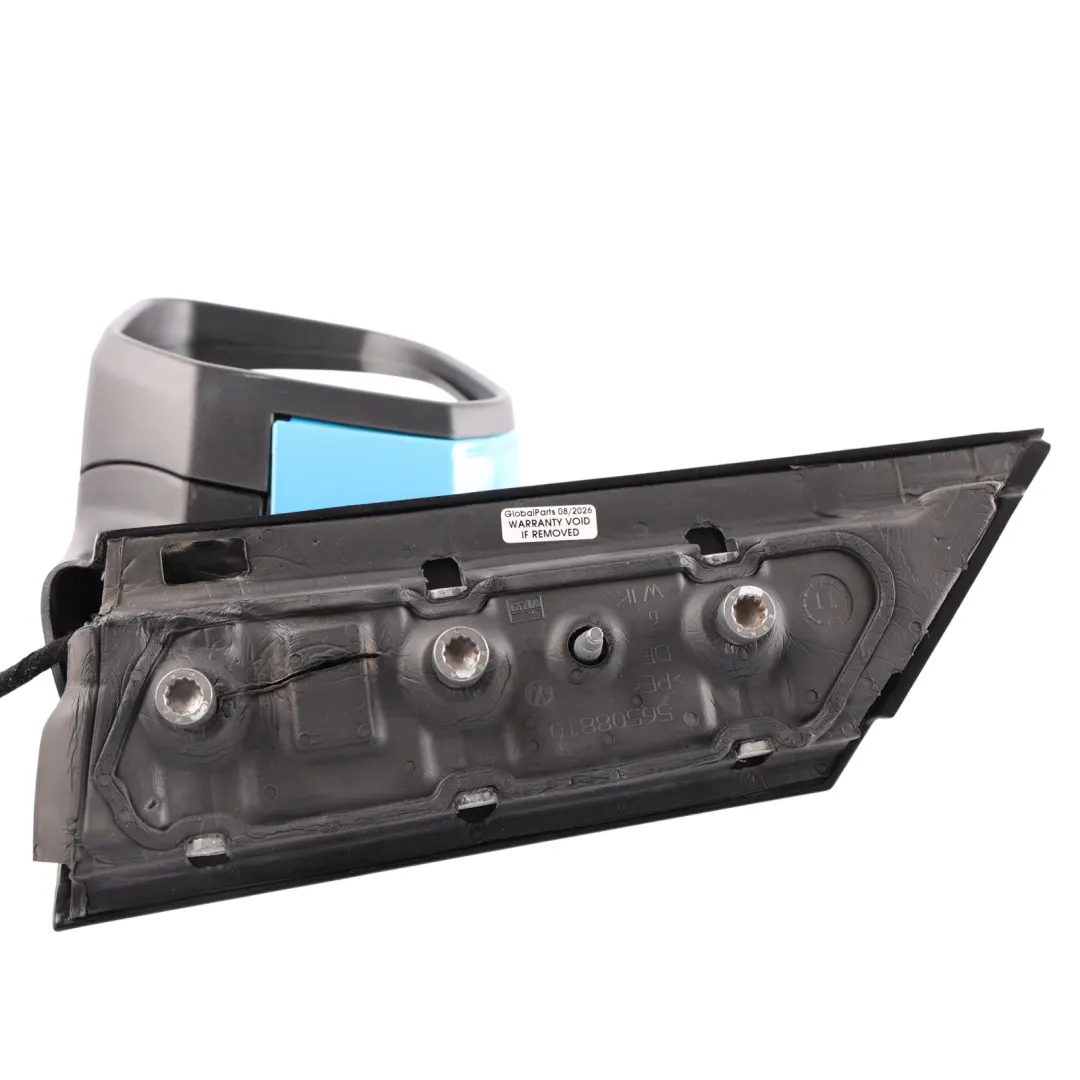 Volkswagen Caddy Maxi 2C Side View Wing Mirror Front Left N/S KLM Blue - T5B - SKU RHD-2K6857507AK-VWBL - Part number 2K6857507AK