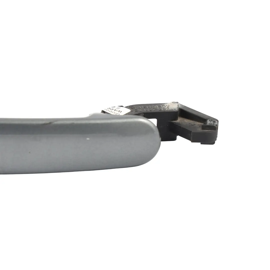 Skoda Fabia Mk1 Door Handle Front Right O/S United Grey Metallic-A7T - SKU RHD-3B0837205G-UGR - Part number 3B0837205G
