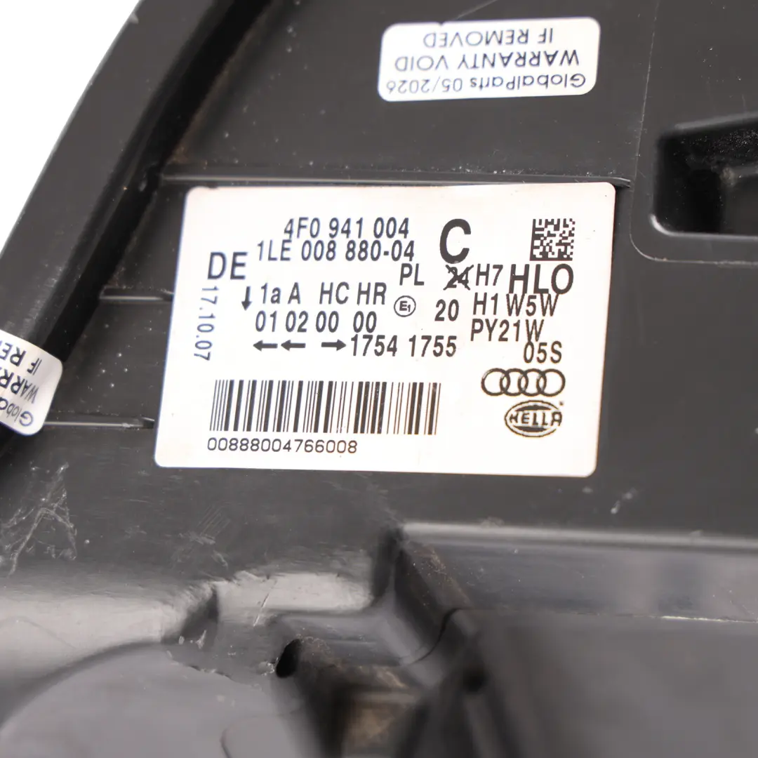 Audi A6 C6 Front Lamp Headlight Halogen Right O/S Driver's Side - SKU RHD-4F0941004C - Part number 4F0941004C