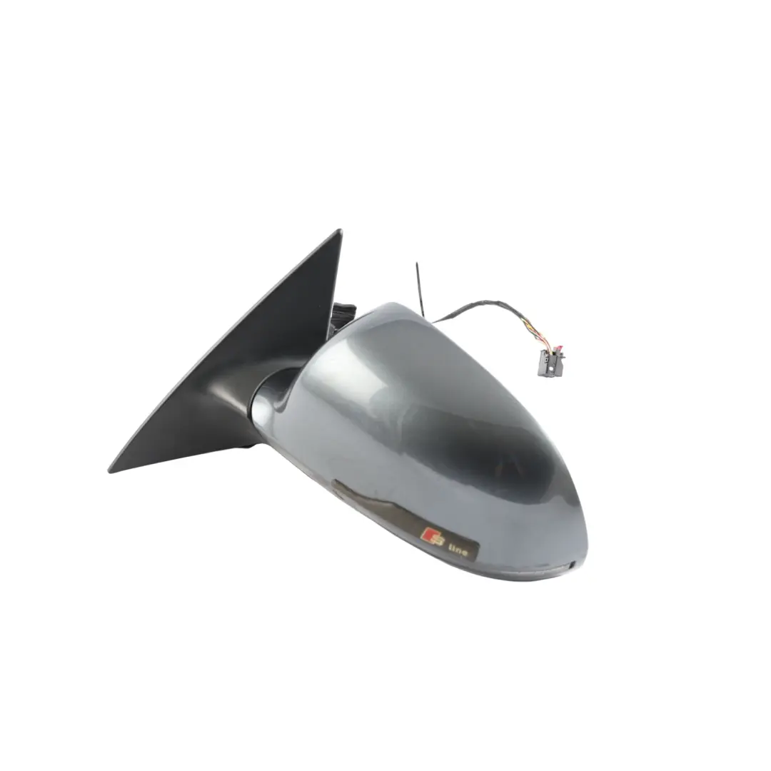 Audi A6 C6 Door Wing Mirror Left N/S Daytona Grey Pearl Effect - Z7S - SKU RHD-4F2857409AK-DGR - Part number 4F2857409AK