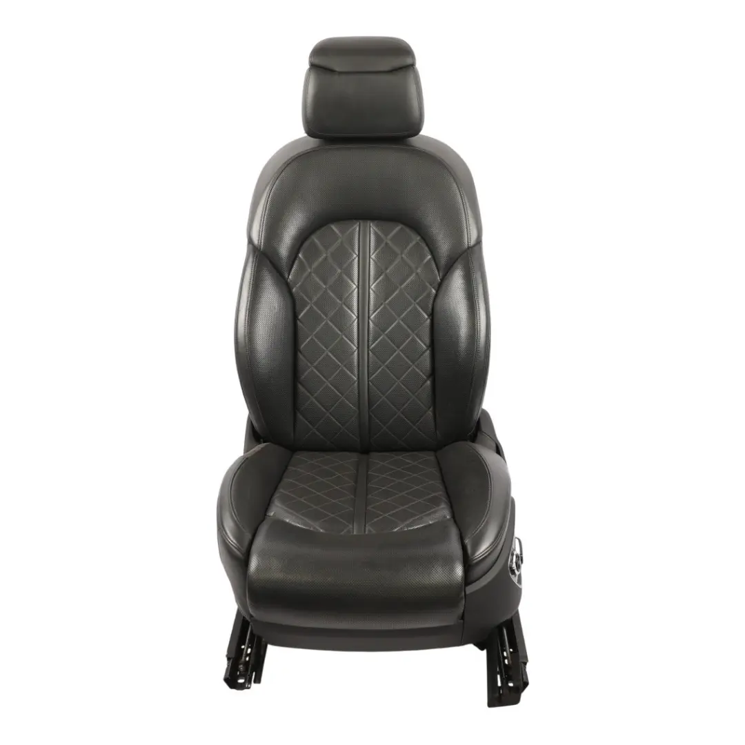 Front Left N/S Heated Memory Leather Valcona Black to Audi A8 D4 4H Sport Seat with Part number 4H0881805E Audi A8 D4 4H Sport Seat Front Left N/S Heated Memory Leather Valcona Black - SKU RHD-4H0881805E-1 - Part number 4H0881805E