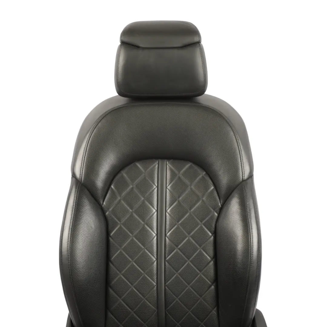 Front Left N/S Heated Memory Leather Valcona Black to Audi A8 D4 4H Sport Seat with Part number 4H0881805E Audi A8 D4 4H Sport Seat Front Left N/S Heated Memory Leather Valcona Black - SKU RHD-4H0881805E-1 - Part number 4H0881805E