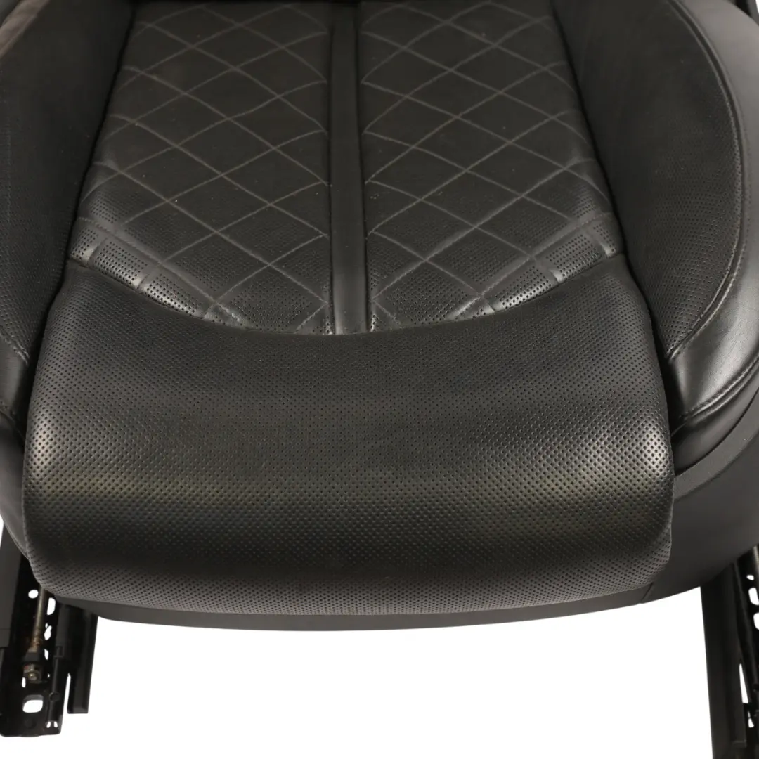 Audi A8 D4 4H Sport Seat Front Left N/S Heated Memory Leather Valcona Black - SKU RHD-4H0881805E-1 - Part number 4H0881805E
