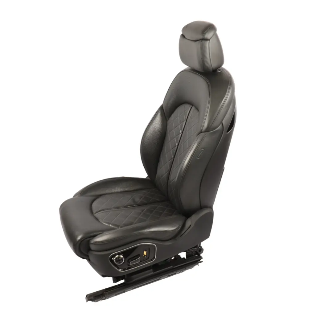 Front Left N/S Heated Memory Leather Valcona Black to Audi A8 D4 4H Sport Seat with Part number 4H0881805E Audi A8 D4 4H Sport Seat Front Left N/S Heated Memory Leather Valcona Black - SKU RHD-4H0881805E-1 - Part number 4H0881805E
