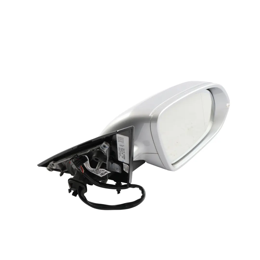 Audi A8 4H Door Wing Mirror Memory Power Fold Right O/S Ice Silver - X7W - SKU RHD-4H2857410H-ICS - Part number 4H2857410H