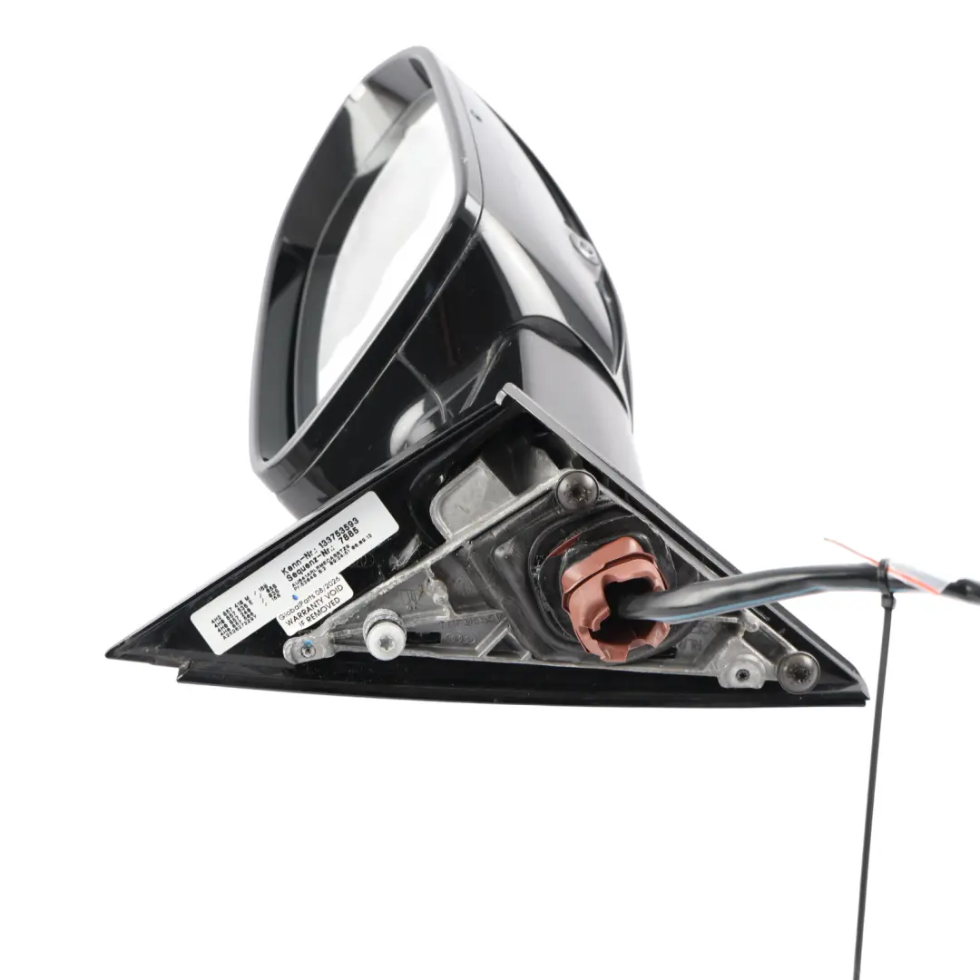 Mirror Wing Electric Power Fold Right O/S Phantom Black - Z9Y to Audi A8 D4 with Part number 4H2857410N Audi A8 D4 Mirror Wing Electric Power Fold Right O/S Phantom Black - Z9Y - SKU RHD-4H2857410N-PHB - Part number 4H2857410N