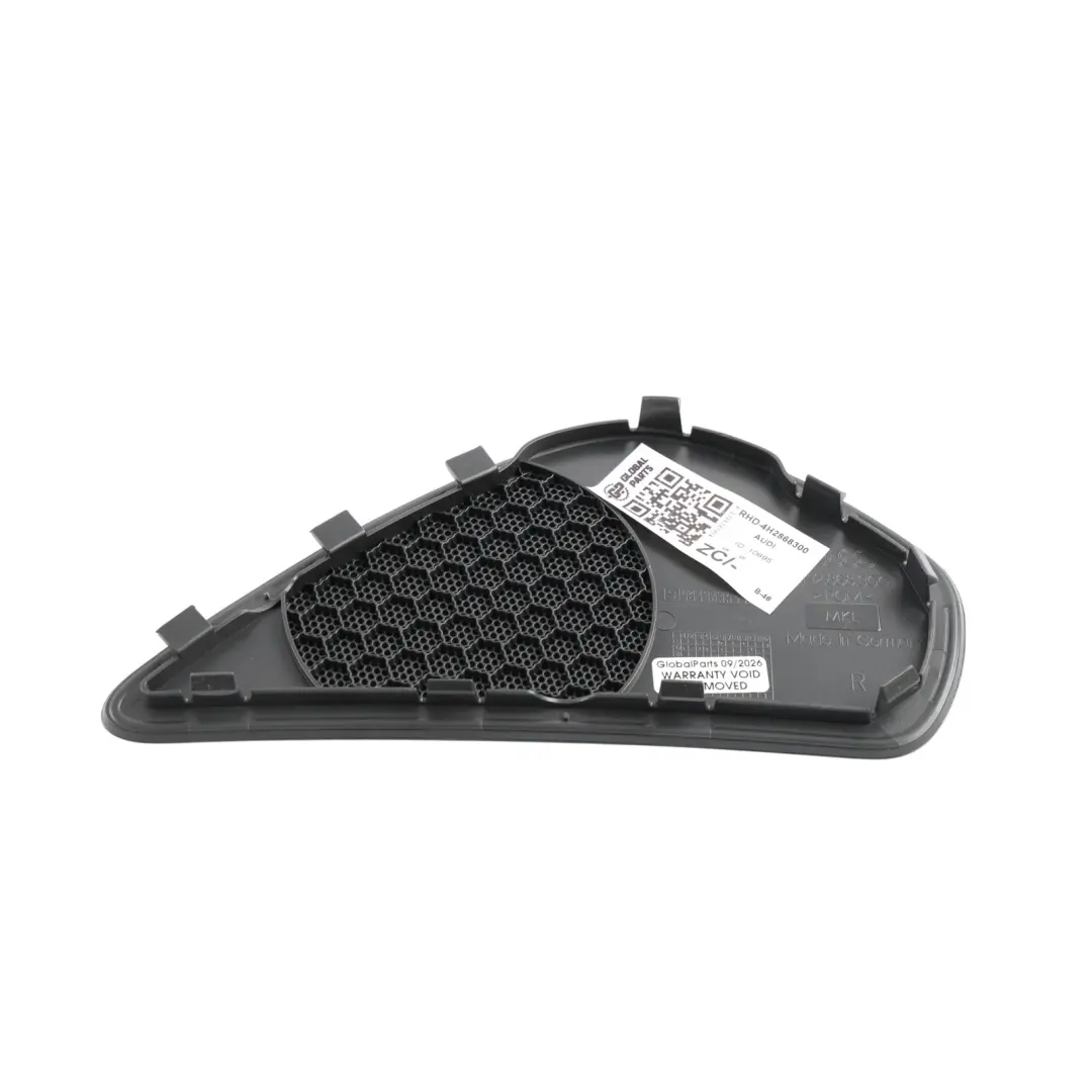Audi A8 4H D4 Front Speaker Cover Grill Soul Black Right O/S - SKU RHD-4H2868300 - Part number 4H2868300