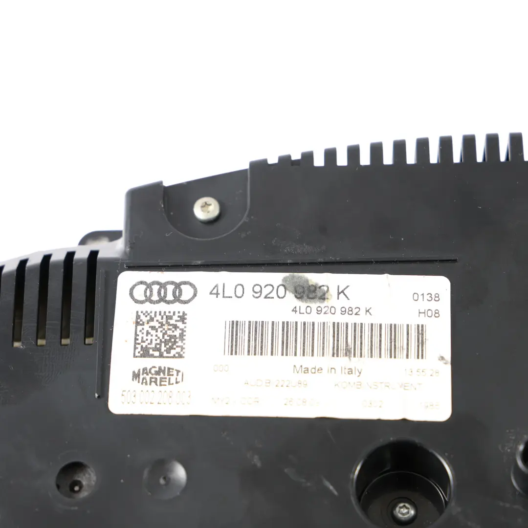 Speedometer Instrument Cluster Diesel Automatic to Audi Q7 4L with Part number 4L0920982K Audi Q7 4L Speedometer Instrument Cluster Diesel Automatic - SKU RHD-4L0920982K - Part number 4L0920982K