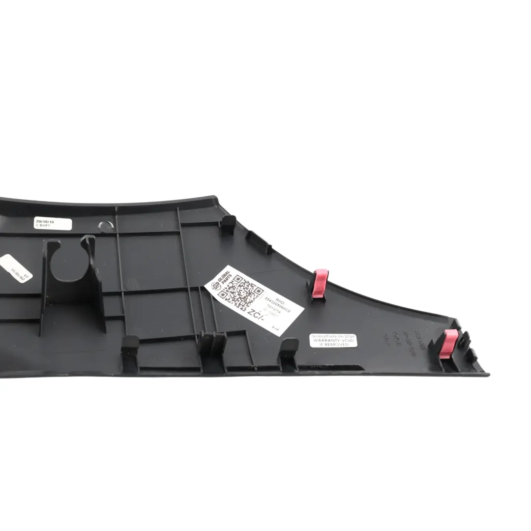 Toyota Avensis T27 Instrument Panel Lower Finish Trim Black - SKU RHD-5543205060C0 - Part number 5543205060C0