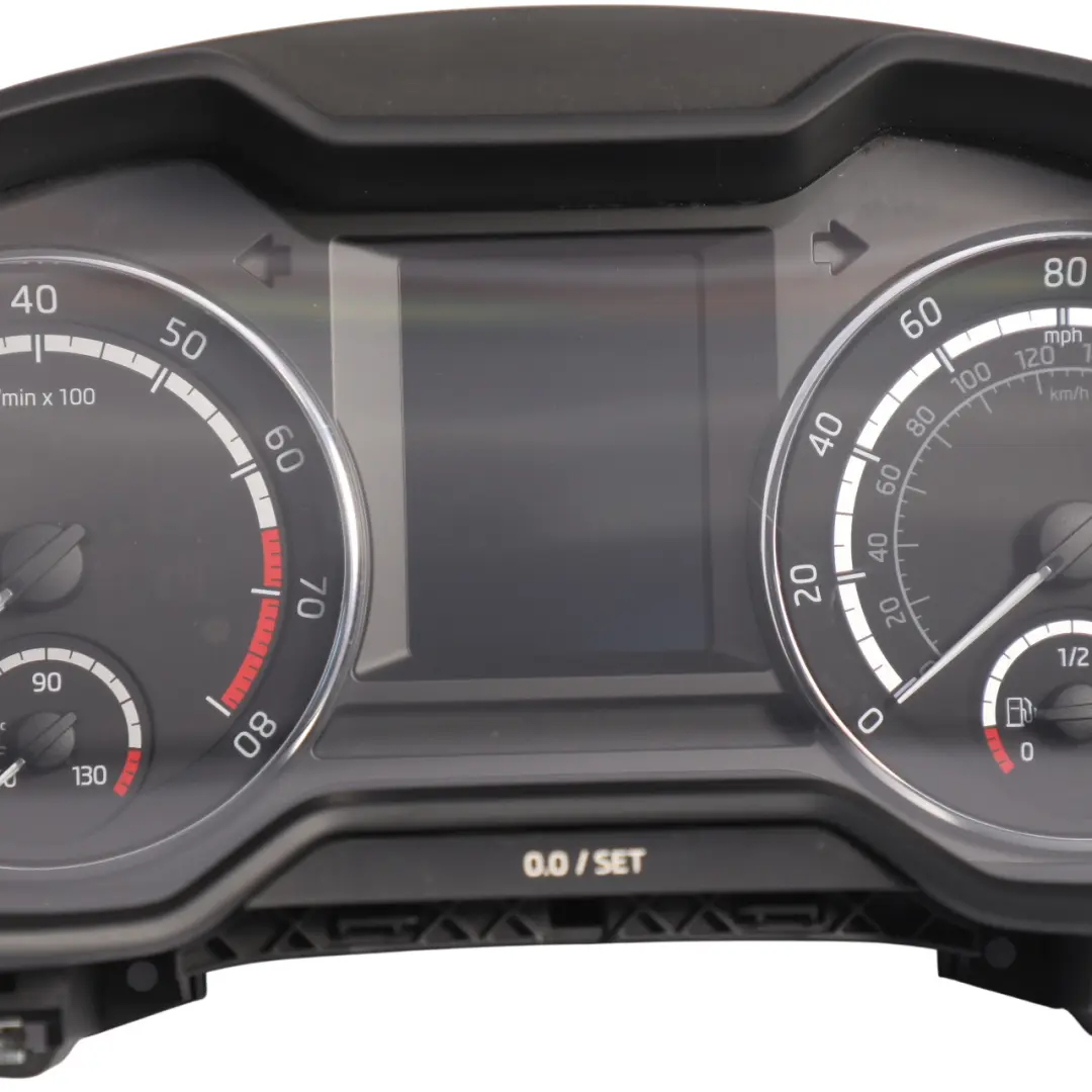 Mk3 5E Instrument Cluster Speedometer Petrol Manual to Skoda Octavia with Part number 5E0920956 Skoda Octavia Mk3 5E Instrument Cluster Speedometer Petrol Manual - SKU RHD-5E0920956 - Part number 5E0920956