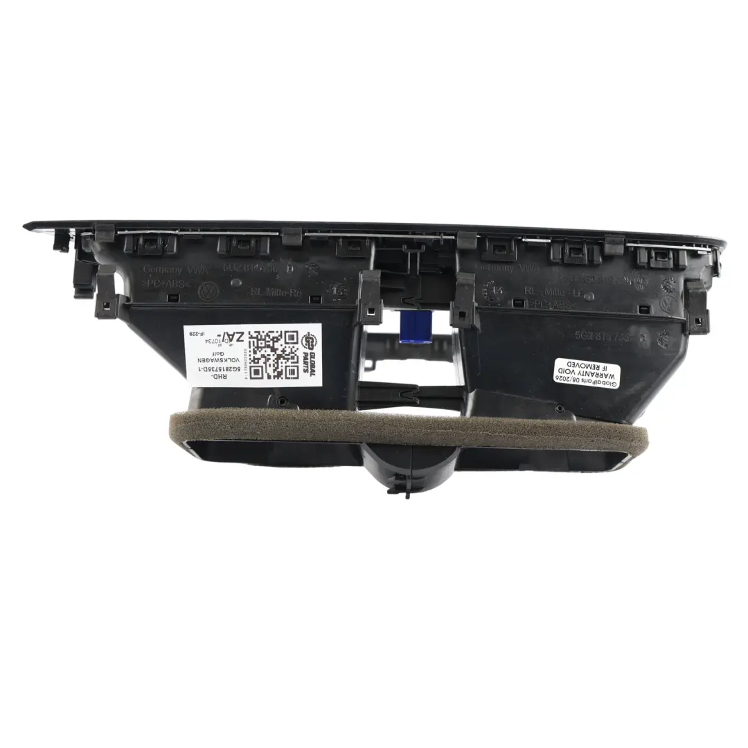 Volkswagen VW Golf Mk7 Dashboard Air Vent Heater Centre Trim Panel - SKU RHD-5G2815735D-1 - Part number 5G2815735D