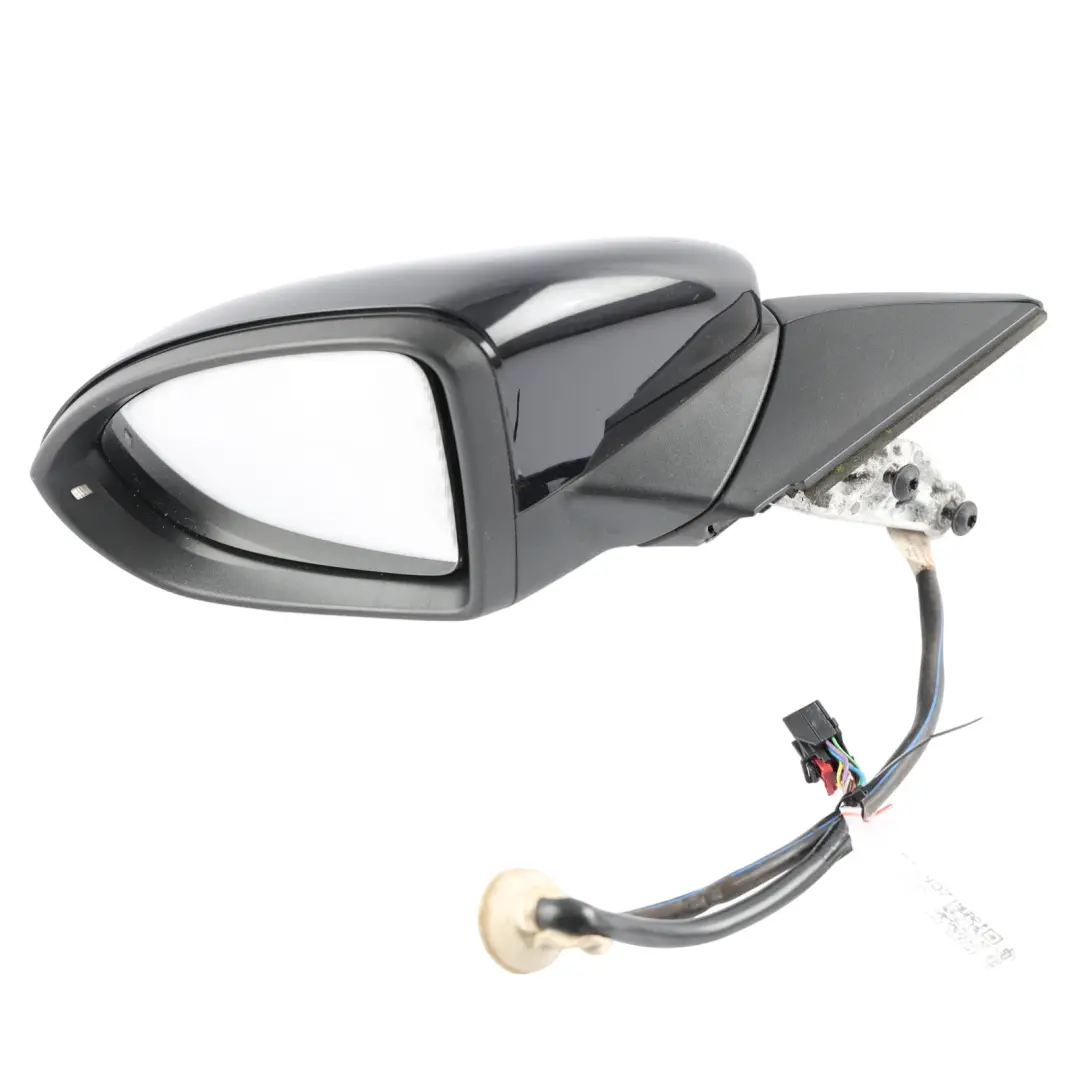 Volkswagen Golf 5G Exterior Wing Mirror Right O/S Deep Black - C9X - SKU RHD-5G2857507CA-DBL - Part number 5G2857507CA