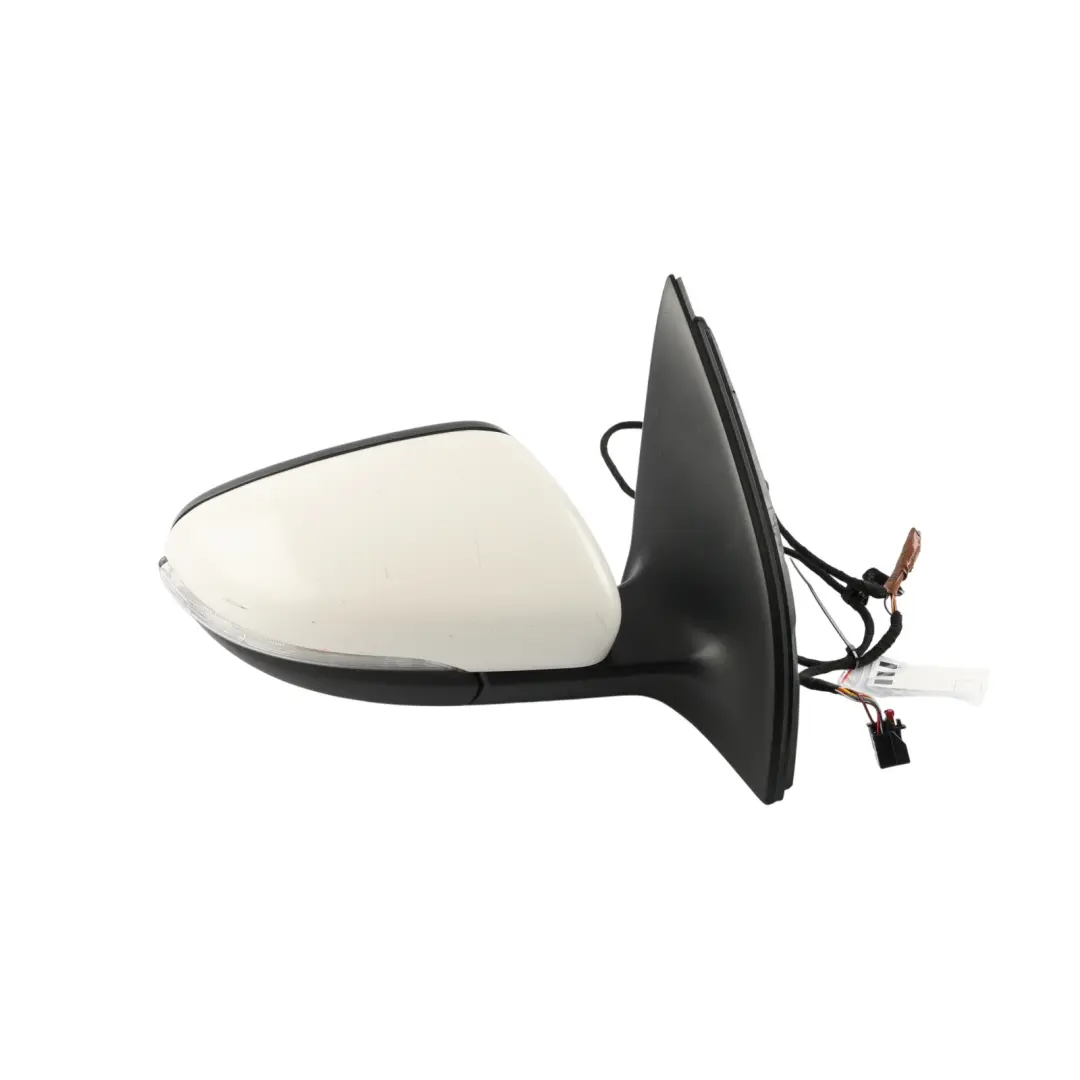 VW Volkswagen Golf Mk6 Electric Wing Mirror Right O/S Candy White - B9A / F9E - SKU RHD-5K0857508AD-CWH - Part number 5K0857508AD-CWH