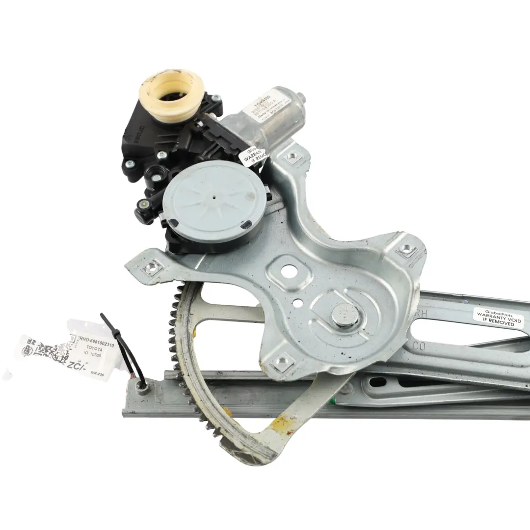 Window Regulator Lifter Motor Front Driver Side O/S to Toyota Auris E15 with Part number 6981002310 Toyota Auris E15 Window Regulator Lifter Motor Front Driver Side O/S - SKU RHD-6981002310 - Part number 6981002310
