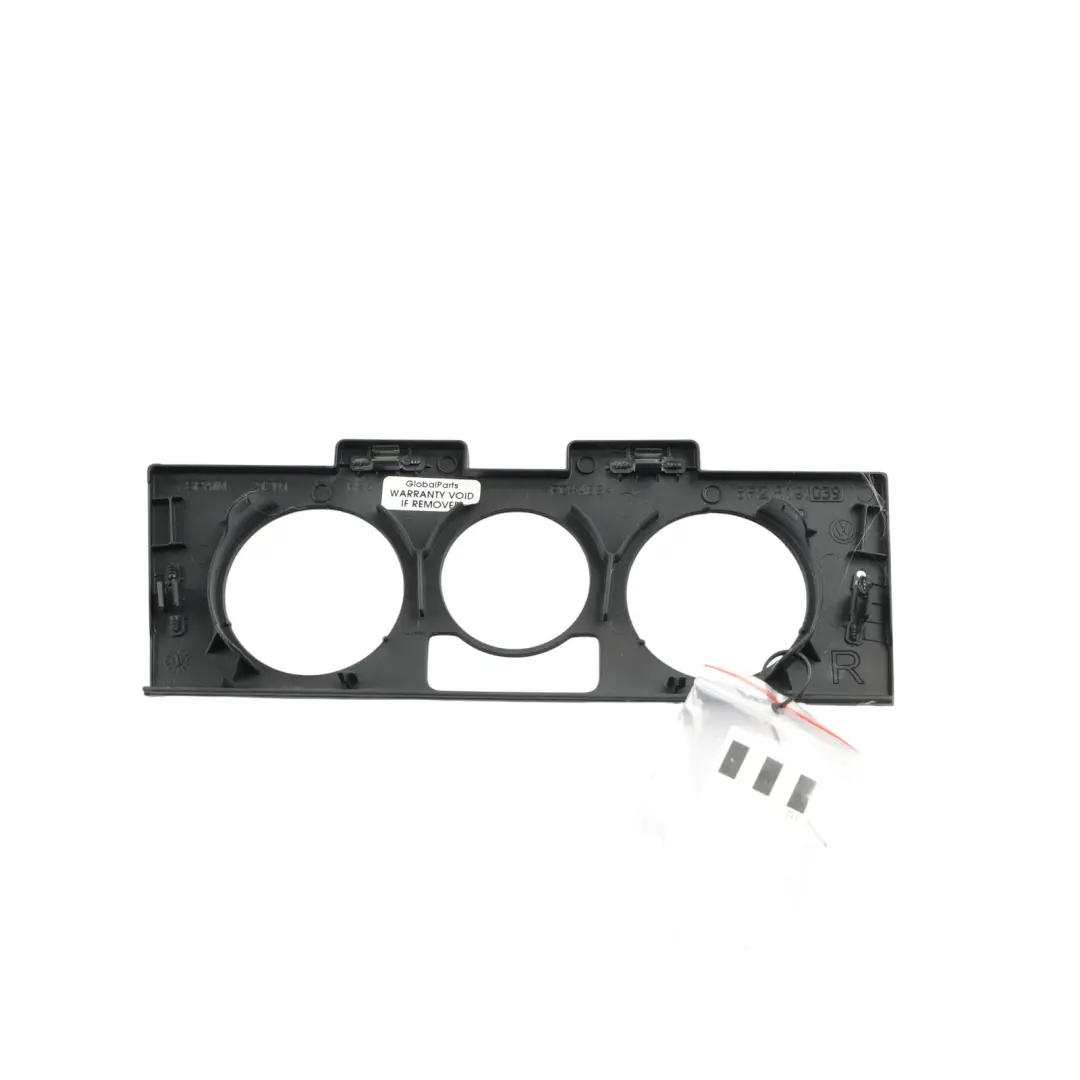 Volkswagen Polo Mk5 6R Heater Control Switch Surround Trim Black - SKU RHD-6R2819039 - Part number 6R2819039