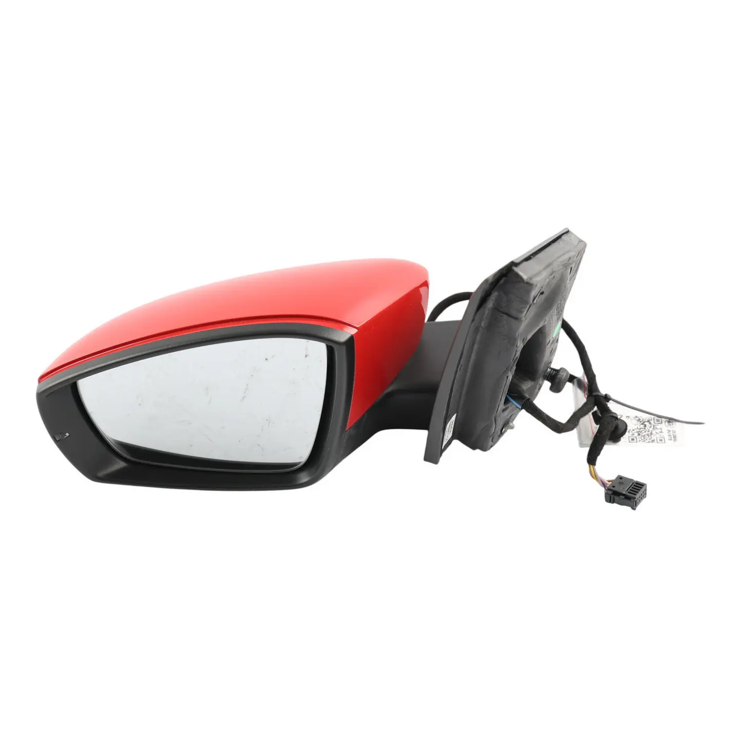 VW Polo 6R Door Wing Mirror Left N/S Side View Flash Red - P3G