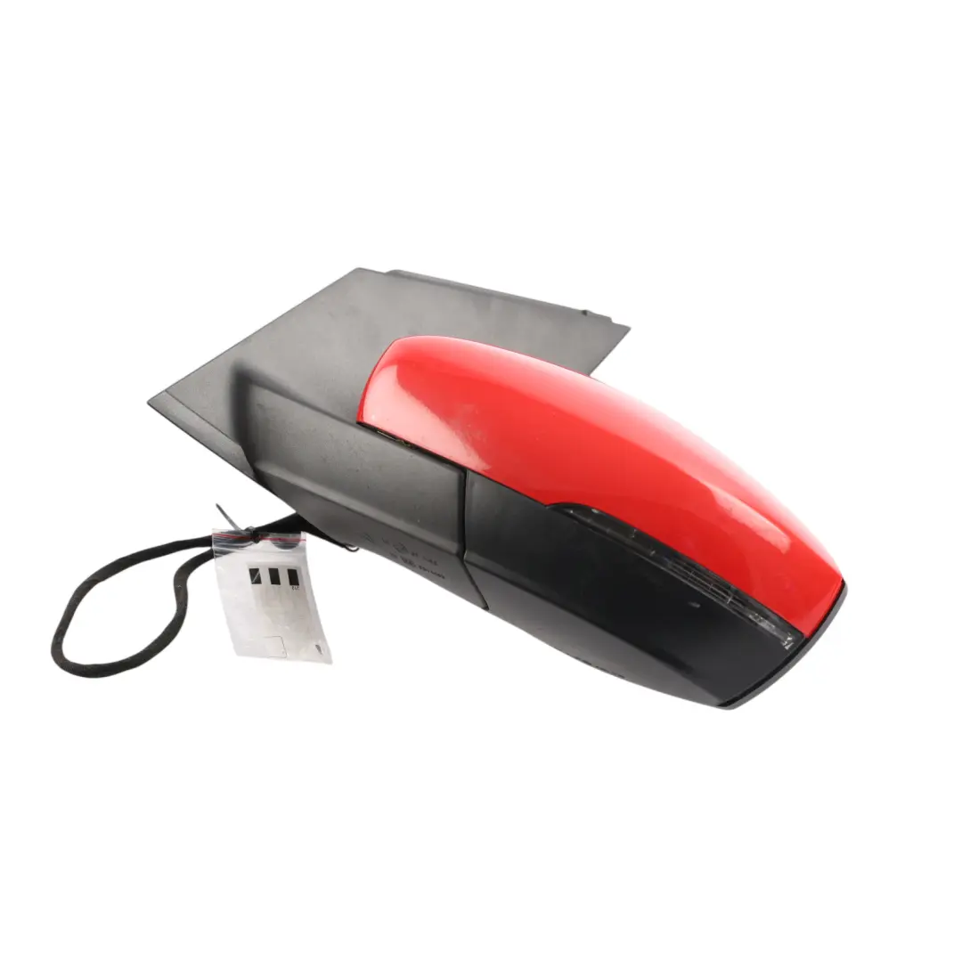 VW Polo 6R Door Wing Mirror Left N/S Side View Flash Red - P3G - SKU RHD-6R2857507AB-FLRE1 - Part number 6R2857507AB