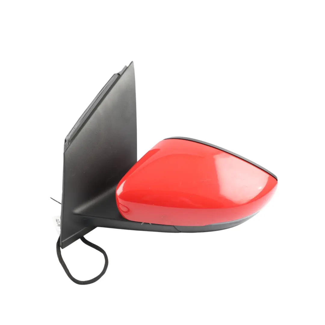 VW Polo 6R Door Wing Mirror Left N/S Side View Flash Red - P3G - SKU RHD-6R2857507AB-FLRE1 - Part number 6R2857507AB
