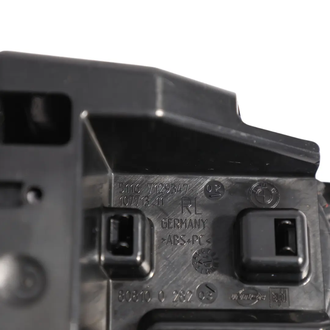 BMW E63 E64 Rear Cup Holder Drink Holder Centre Console Black - SKU RHD-7129347-1 - Part number 7129347