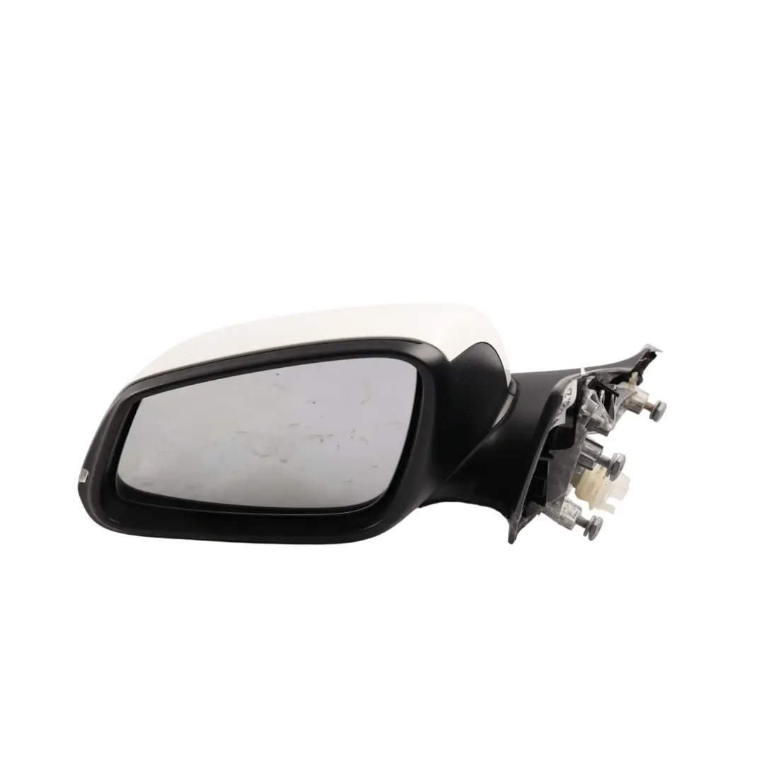 BMW F20 Wing Mirror Heated Left N/S Door Alpinweiss Alpine White 300 - SKU RHD-7242703-AW3 - Part number 7242703