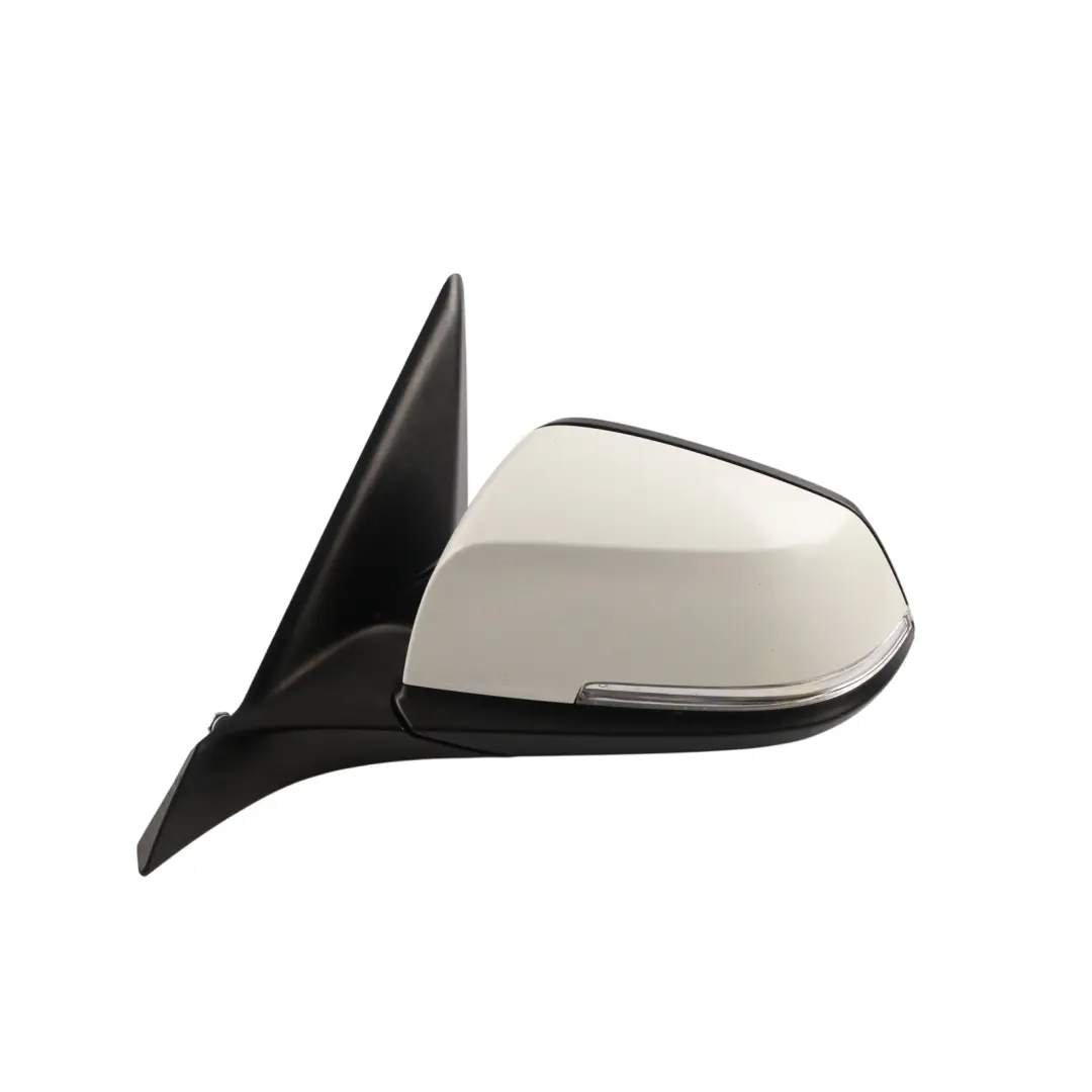 BMW F20 LCI Heated Left Wing Mirror N/S 6 Pins Alpinweiss Alpine White - 300 - SKU RHD-7242703-AW4 - Part number 7242703