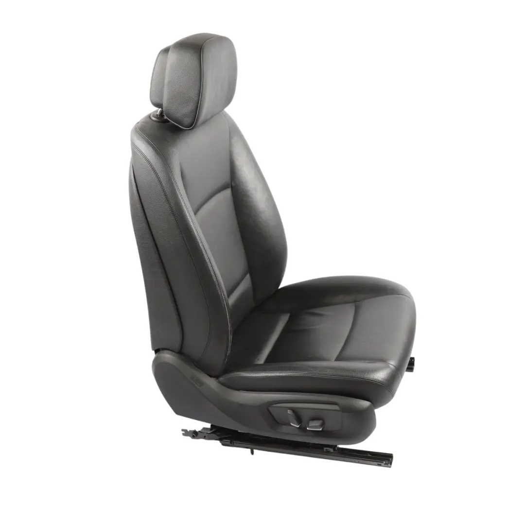 BMW F01 LCI Front Seat Leather Dakota Schwarz Black Right O/S Electric - SKU RHD-7303352-1 - Part number 7303352