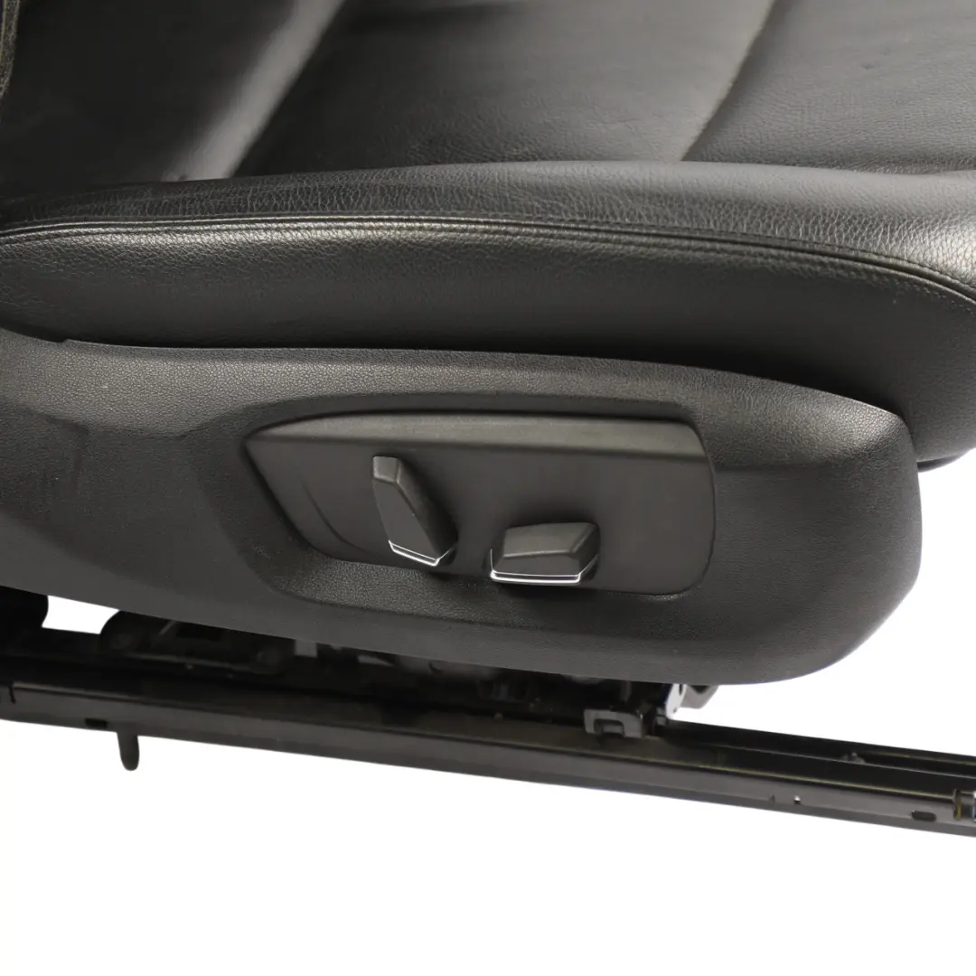 BMW F01 LCI Front Seat Leather Dakota Schwarz Black Right O/S Electric - SKU RHD-7303352-1 - Part number 7303352