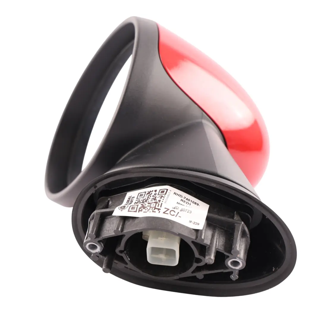 Mini F55 F56 F57 Door Wing Mirror Heated Left N/S Red 5 Pins - SKU RHD-7401089-RED1 - Part number 7401089